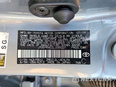 Zdjęcie 12 z 12 samochodu: 2020 TOYOTA COROLLA LE VIN:JTDEPRAE0LJ065221 - miniatura