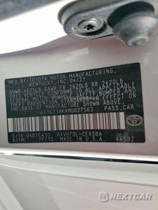 Zdjęcie 13 z 13 samochodu: 2021 TOYOTA CAMRY SE VIN:4T1G31AK4MU027563 - miniatura