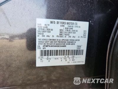 Zdjęcie 13 z 13 samochodu: 2019 FORD EDGE TITANIUM VIN:2FMPK4K94KBC64489 - miniatura