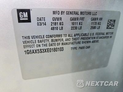 Zdjęcie 12 z 12 samochodu: 2014 CADILLAC CTS LUXURY COLLECTION VIN:1G6AX5S3XE0180103 - miniatura