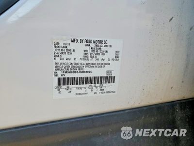 Zdjęcie 13 z 13 samochodu: 2018 FORD EXPLORER XLT VIN:1FM5K8D83JGB83025 - miniatura
