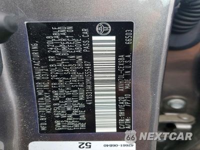 Zdjęcie 12 z 12 samochodu: 2021 TOYOTA CAMRY SE VIN:4T1S31AKXMU555487 - miniatura