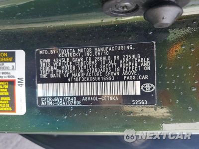 Zdjęcie 12 z 12 samochodu: 2011 TOYOTA CAMRY LE VIN:4T1BF3EKXBU616993 - miniatura