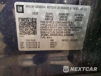 Zdjęcie 14 z 14 samochodu: 2019 CHEVROLET TRAX LS VIN:3GNCJNSB3KL195045 - miniatura