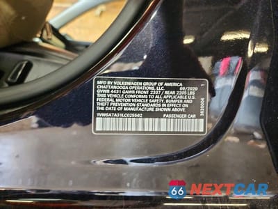 Zdjęcie 12 z 12 samochodu: 2020 VOLKSWAGEN PASSAT SE VIN:1VWSA7A31LC025562 - miniatura