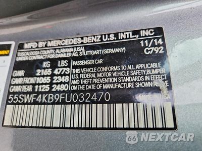 Zdjęcie 12 z 12 samochodu: 2015 MERCEDES-BENZ C 300 4MATIC VIN:55SWF4KB9FU032470 - miniatura