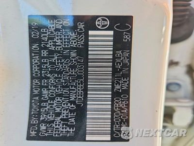 Zdjęcie 12 z 12 samochodu: 2020 TOYOTA COROLLA LE VIN:JTDEBRBE5LJ003147 - miniatura