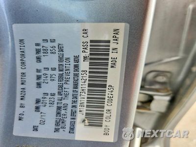 Zdjęcie 13 z 13 samochodu: 2017 MAZDA 3 TOURING VIN:JM1BN1V73H1142158 - miniatura