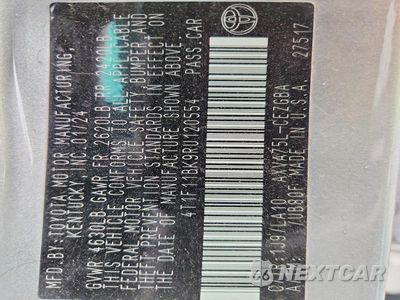 Zdjęcie 12 z 12 samochodu: 2024 TOYOTA CAMRY XLE VIN:4T1F11BK9RU120554 - miniatura