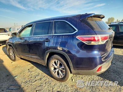 Drugie zdjęcie samochodu z przodu: 2014 TOYOTA HIGHLANDER XLE VIN:5TDKKRFH1ES036031 - miniatura