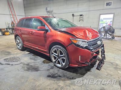Czwarte zdjęcie samochodu z boku: 2014 FORD EDGE SPORT VIN:2FMDK4AK5EBB65899 - miniatura