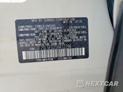 Zdjęcie 13 z 13 samochodu: 2025 SUBARU FORESTER PREMIUM VIN:JF2SLSED2SH432294 - miniatura