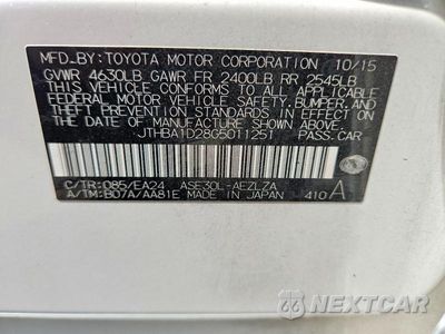 Zdjęcie 12 z 12 samochodu: 2016 LEXUS IS 200T VIN:JTHBA1D28G5011251 - miniatura