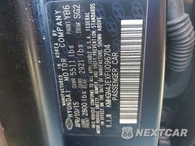 Zdjęcie 12 z 12 samochodu: 2015 HYUNDAI GENESIS 3.8L VIN:KMHGN4JEXFU096704 - miniatura