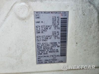 Zdjęcie 13 z 13 samochodu: 2014 NISSAN ROGUE S VIN:5N1AT2ML8EC797546 - miniatura