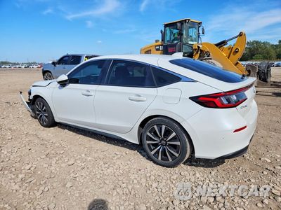 Drugie zdjęcie samochodu z przodu: 2022 HONDA CIVIC EXL VIN:19XFL1H72NE022685 - miniatura