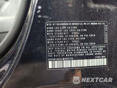 Zdjęcie 13 z 13 samochodu: 2020 VOLKSWAGEN TIGUAN SE VIN:3VV3B7AX2LM035122 - miniatura