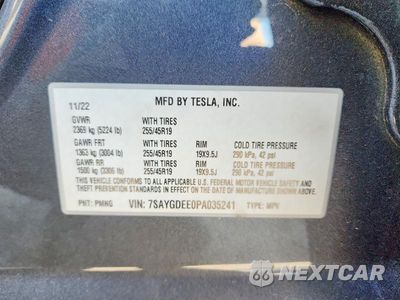 Zdjęcie 12 z 12 samochodu: 2023 TESLA MODEL Y VIN:7SAYGDEE0PA035241 - miniatura