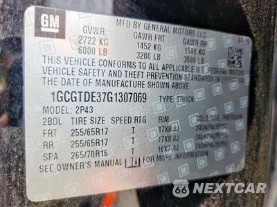 Zdjęcie 12 z 12 samochodu: 2016 CHEVROLET COLORADO Z71 VIN:1GCGTDE37G1307069 - miniatura