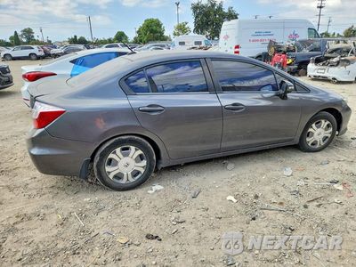 Trzecie zdjęcie samochodu z tyłu: 2012 HONDA CIVIC HYBRID VIN:JHMFB4F27CS005868 - miniatura