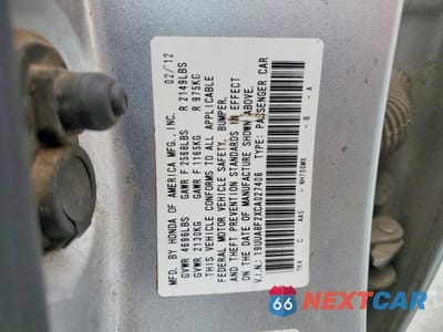 Zdjęcie 13 z 13 samochodu: 2012 ACURA TL VIN:19UUA8F2XCA027406 - miniatura