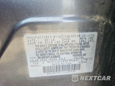 Zdjęcie 12 z 12 samochodu: 2018 NISSAN SENTRA SV VIN:3N1AB7AP7JL630432 - miniatura