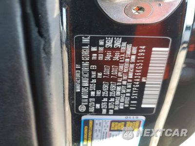 Zdjęcie 13 z 13 samochodu: 2019 KIA SORENTO L VIN:5XYPG4A36KG511994 - miniatura