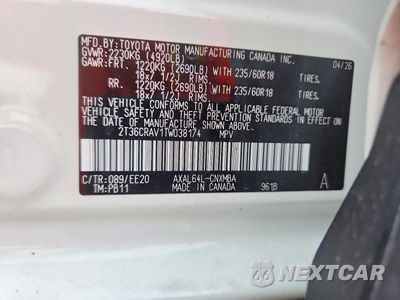 Zdjęcie 13 z 13 samochodu: 2026 TOYOTA RAV4 XLE PREMIUM VIN:2T36CRAV1TW038174 - miniatura
