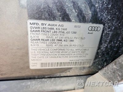 Zdjęcie 13 z 13 samochodu: 2022 AUDI Q5 PREMIUM PLUS 45 VIN:WA1EAAFY9N2080264 - miniatura