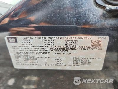 Zdjęcie 13 z 13 samochodu: 2017 CHEVROLET EQUINOX PREMIER VIN:2GNFLGEK9H6154527 - miniatura