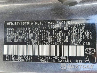 Zdjęcie 13 z 13 samochodu: 2012 TOYOTA MATRIX L VIN:2T1KU4EE7CC775494 - miniatura