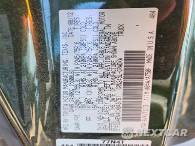 Zdjęcie 12 z 12 samochodu: 2012 TOYOTA TACOMA V6 VIN:5TFUU4EN4CX048761 - miniatura