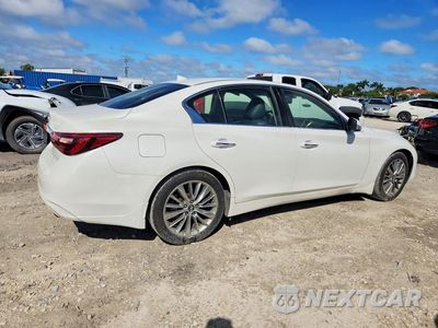 Trzecie zdjęcie samochodu z tyłu: 2018 INFINITI Q50 3.0T LUXE VIN:JN1EV7AP3JM365569 - miniatura