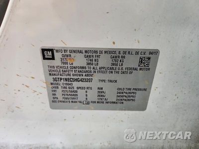 Zdjęcie 12 z 12 samochodu: 2017 GMC SIERRA C1500 SLT VIN:3GTP1NEC5HG423207 - miniatura