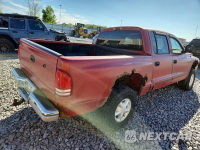 Trzecie zdjęcie samochodu z tyłu: 2000 DODGE DAKOTA QUAD VIN:1B7HG2AZ7YS751538 - miniatura