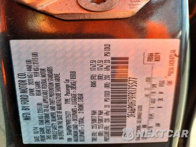 Zdjęcie 12 z 12 samochodu: 2015 FORD FUSION SE VIN:3FA6P0H79FR175577 - miniatura