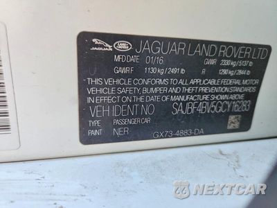 Zdjęcie 12 z 12 samochodu: 2016 JAGUAR XF R - SPORT VIN:SAJBF4BV5GCY16283 - miniatura