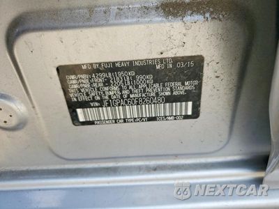 Zdjęcie 12 z 12 samochodu: 2015 SUBARU IMPREZA PREMIUM VIN:JF1GPAC60F8260480 - miniatura