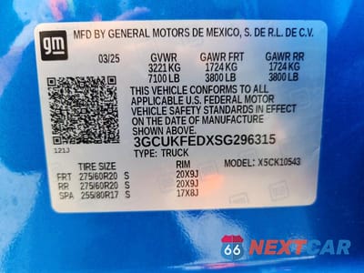 Zdjęcie 12 z 12 samochodu: 2025 CHEVROLET SILVERADO K1500 LT TRAIL BOSS VIN:3GCUKFEDXSG296315 - miniatura