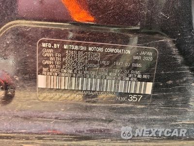 Zdjęcie 12 z 12 samochodu: 2020 MITSUBISHI OUTLANDER SPORT ES VIN:JA4AP3AU7LU030977 - miniatura