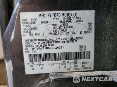 Zdjęcie 12 z 12 samochodu: 2008 FORD F350 SRW SUPER DUTY VIN:1FTWW31R58EA26261 - miniatura