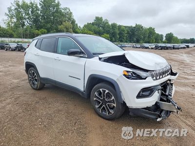 Czwarte zdjęcie samochodu z boku: 2022 JEEP COMPASS LIMITED VIN:3C4NJDCB6NT190744 - miniatura
