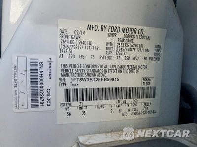 Zdjęcie 12 z 12 samochodu: 2014 FORD F350 SUPER DUTY VIN:1FT8W3BT2EEB59915 - miniatura
