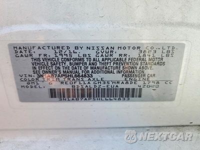 Zdjęcie 13 z 13 samochodu: 2017 NISSAN SENTRA SV VIN:3N1AB7AP5HL664833 - miniatura