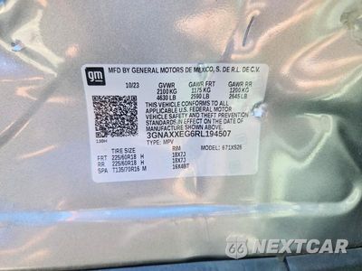 Zdjęcie 13 z 13 samochodu: 2024 CHEVROLET EQUINOX LS VIN:3GNAXXEG6RL194507 - miniatura