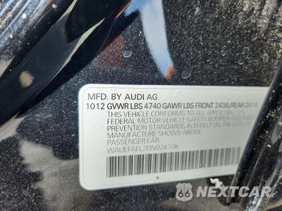 Zdjęcie 12 z 12 samochodu: 2013 AUDI A4 PREMIUM PLUS VIN:WAUEFAFL2DN028108 - miniatura