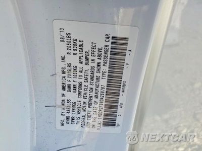 Zdjęcie 12 z 12 samochodu: 2013 HONDA ACCORD EXL VIN:1HGCR2F89DA269787 - miniatura