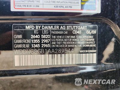 Zdjęcie 12 z 12 samochodu: 2010 MERCEDES-BENZ S 550 4MATIC VIN:WDDNG8GB1AA289544 - miniatura
