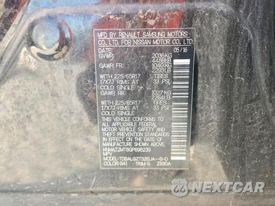 Zdjęcie 12 z 12 samochodu: 2016 NISSAN ROGUE SV VIN:KNMAT2MT8GP698239 - miniatura