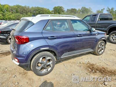 Trzecie zdjęcie samochodu z tyłu: 2021 HYUNDAI VENUE DENIM VIN:KMHRC8A37MU121270 - miniatura